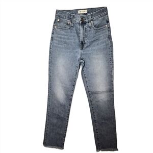 Madewell Jeans Perfect Vintage Light Wash High Rise Mom Relaxed Fit sz 26